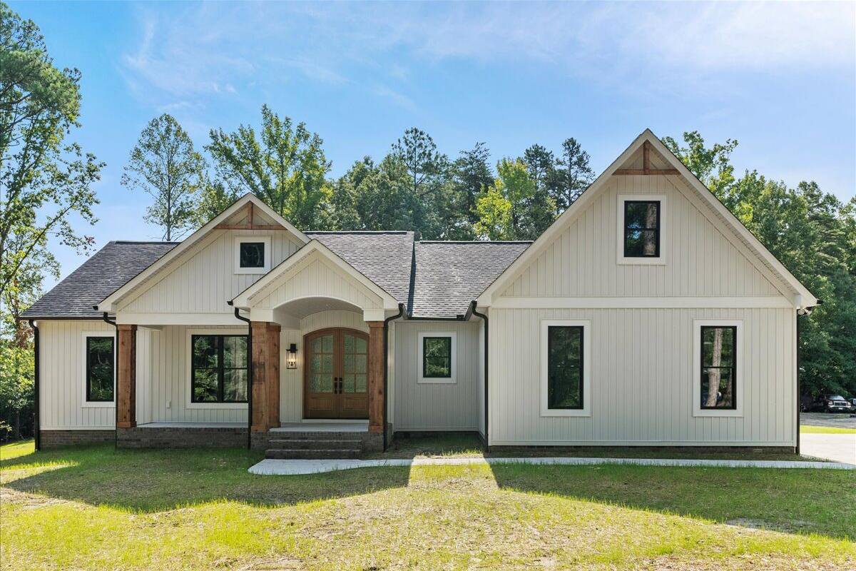 Craftsman-style custom home with cedar accents and