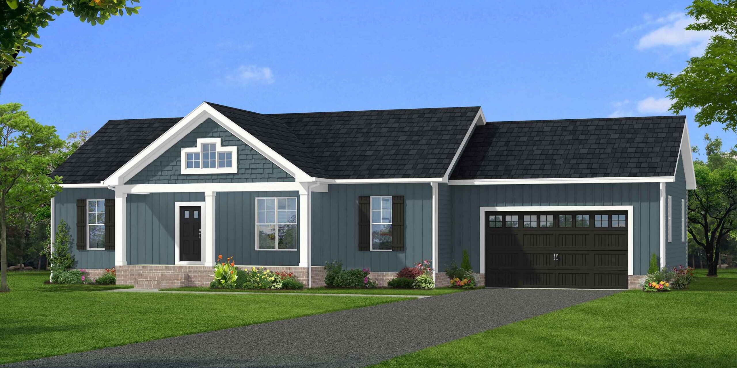 Cedar Creek + Garage Elevation A