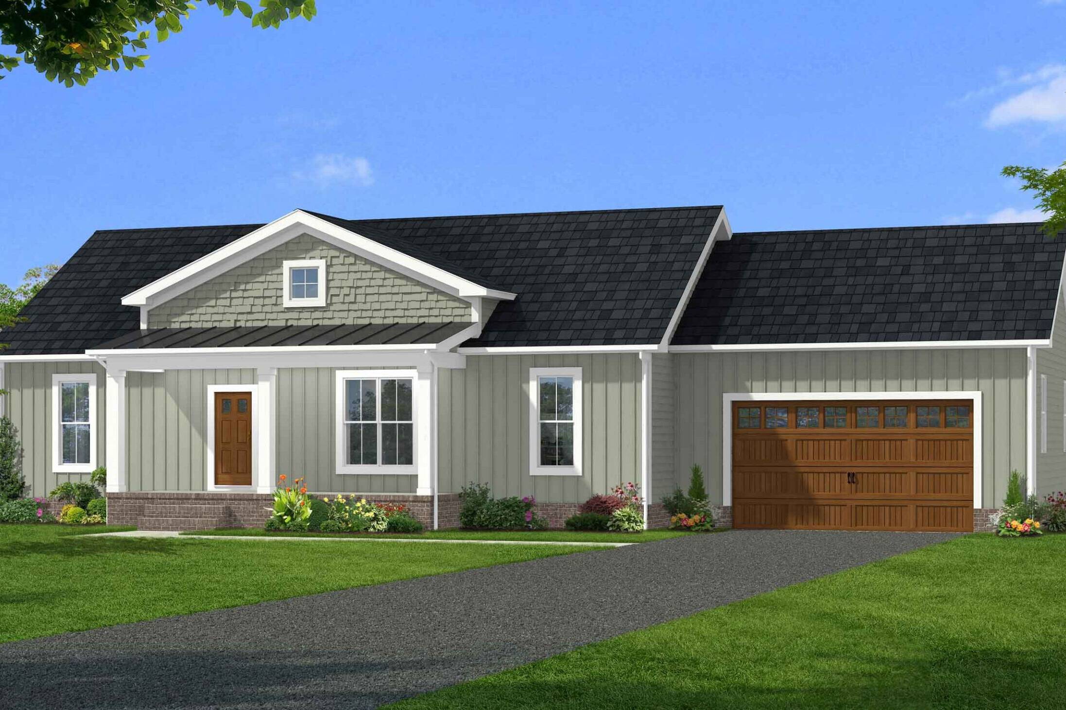 Cedar Creek +Garage Elevation B