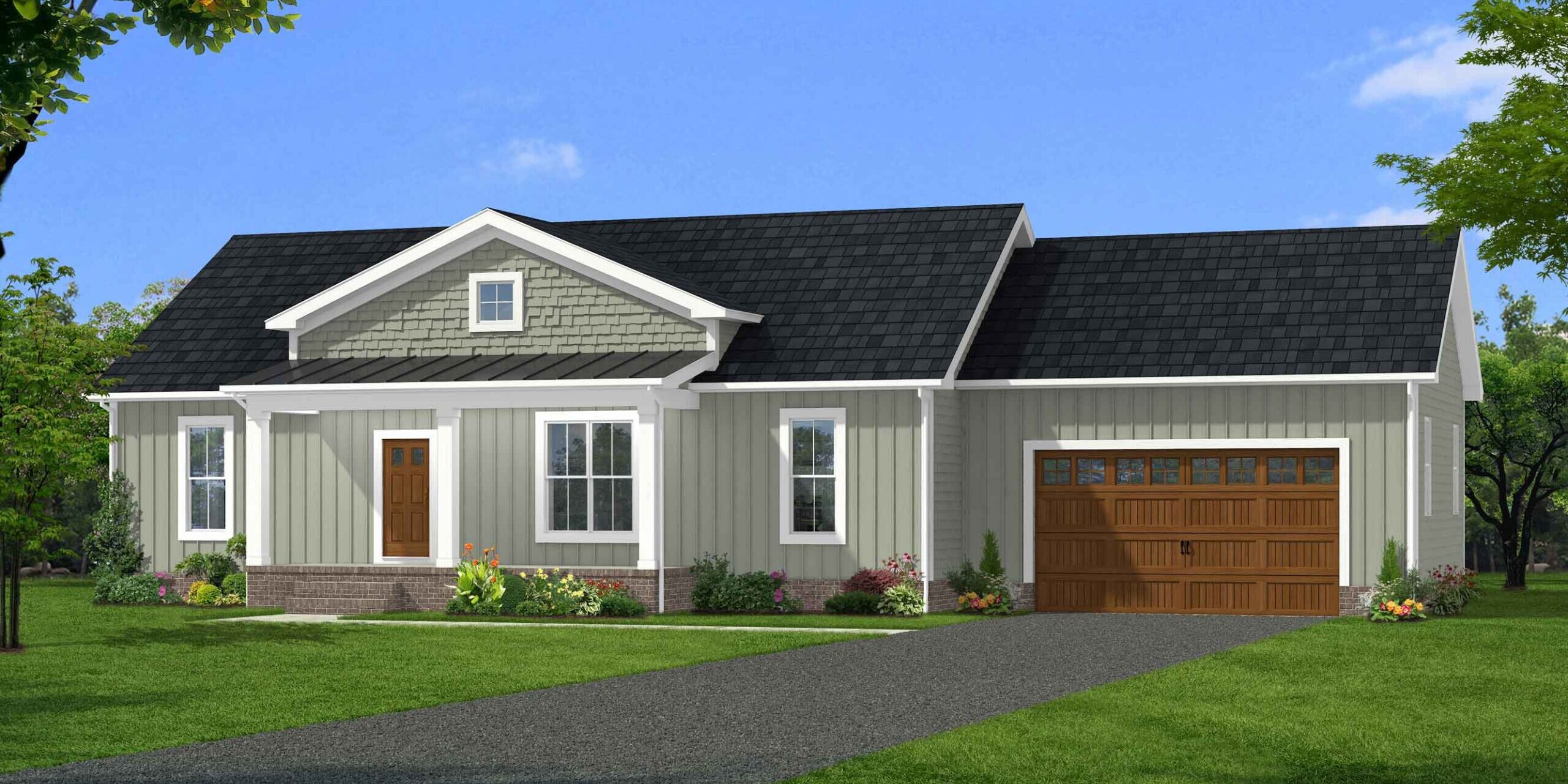 Cedar Creek +Garage Elevation B