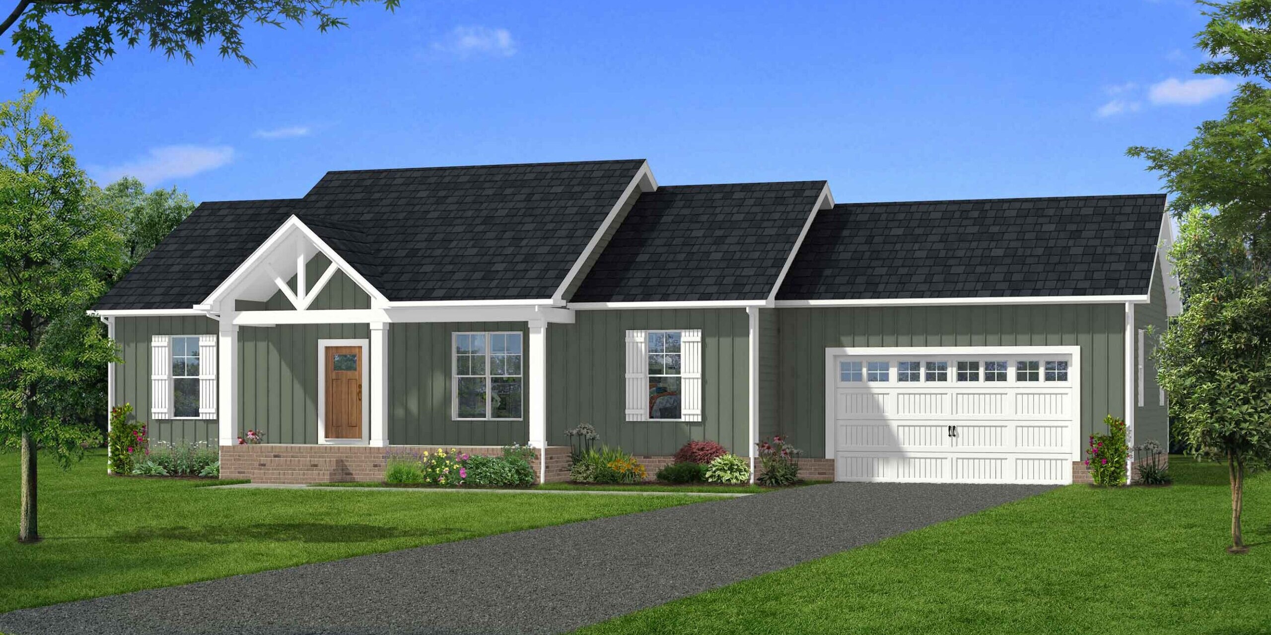 Cedar Creek + Garage Elevation C