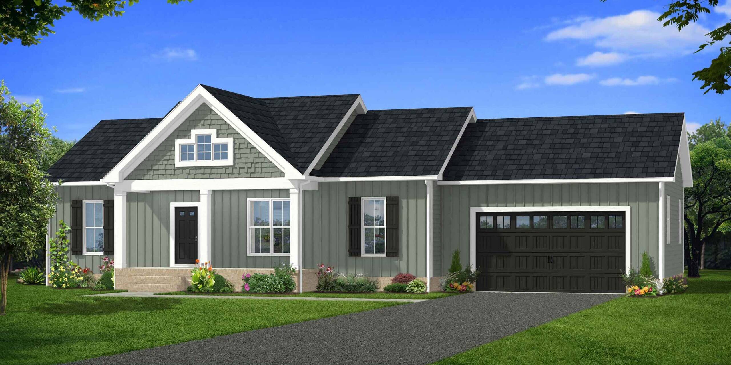 Laurel Creek + Garage Elevation D