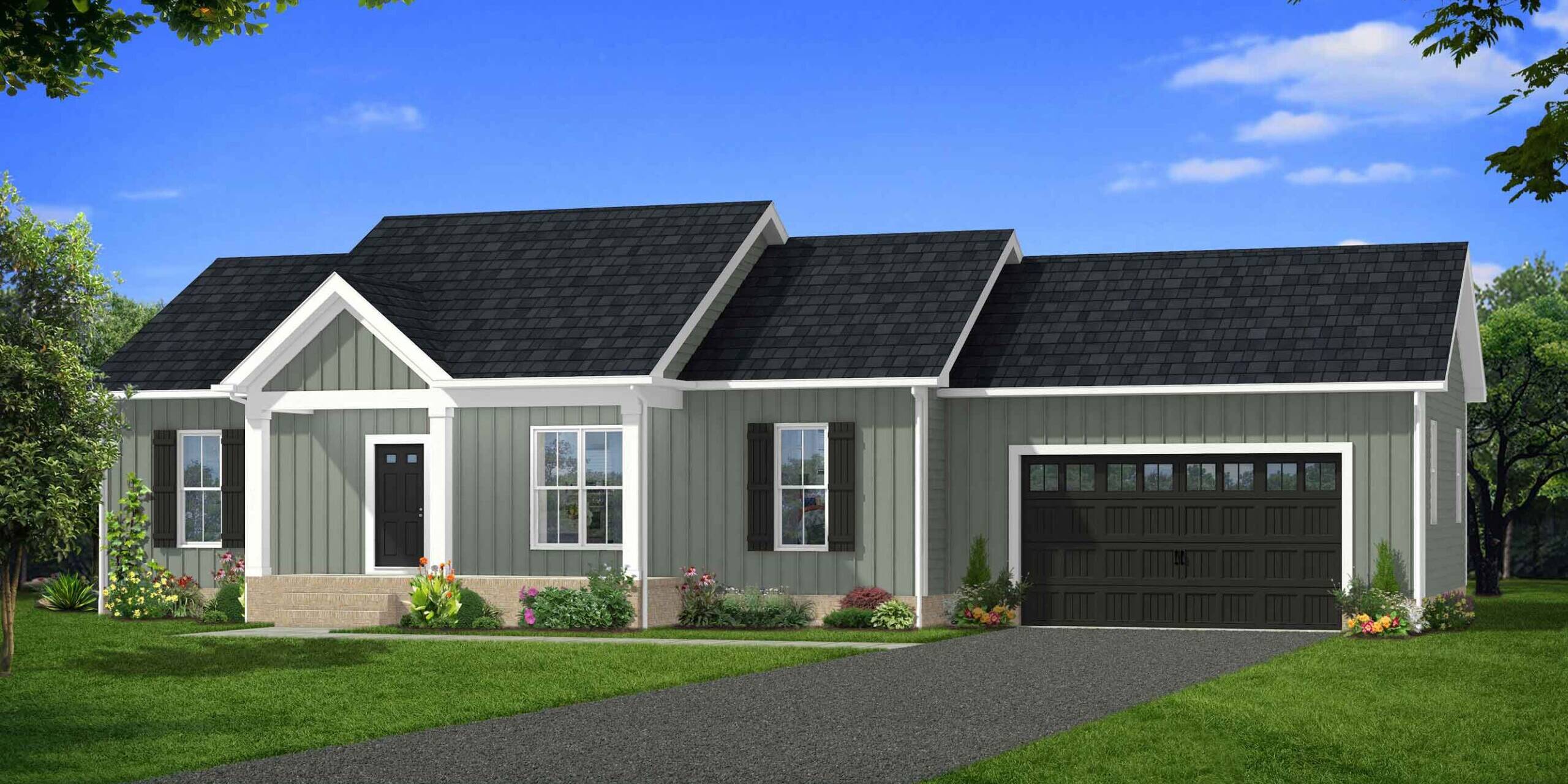 Laurel Creek + Garage Elevation C