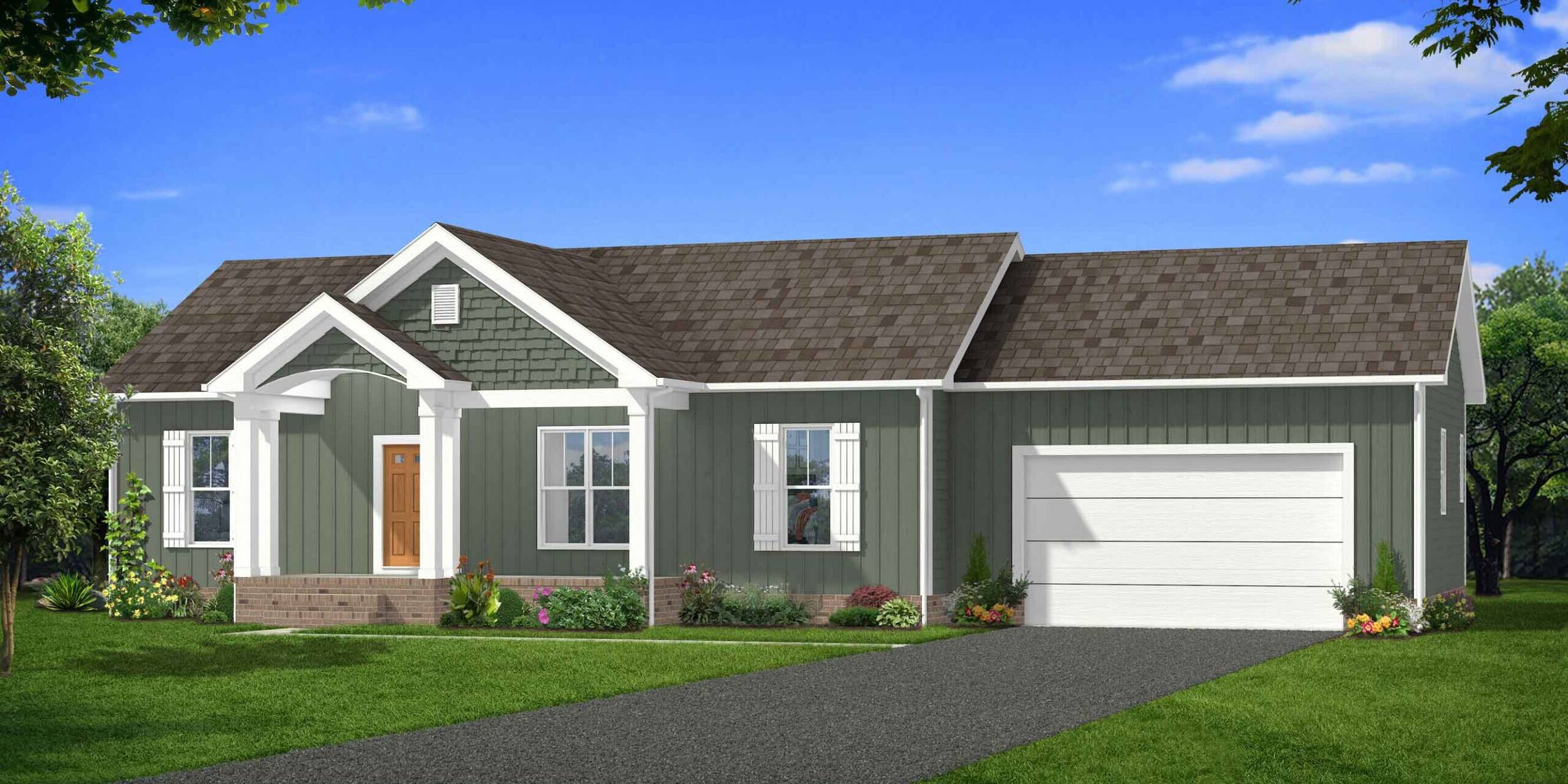 Laurel Creek + Garage Elevation B