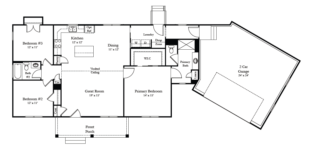Rendering of home floor plan