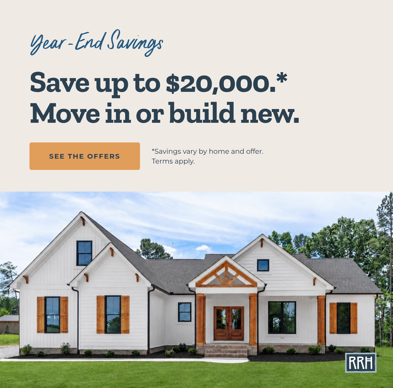 RRH Year End Savings Event Pop-up